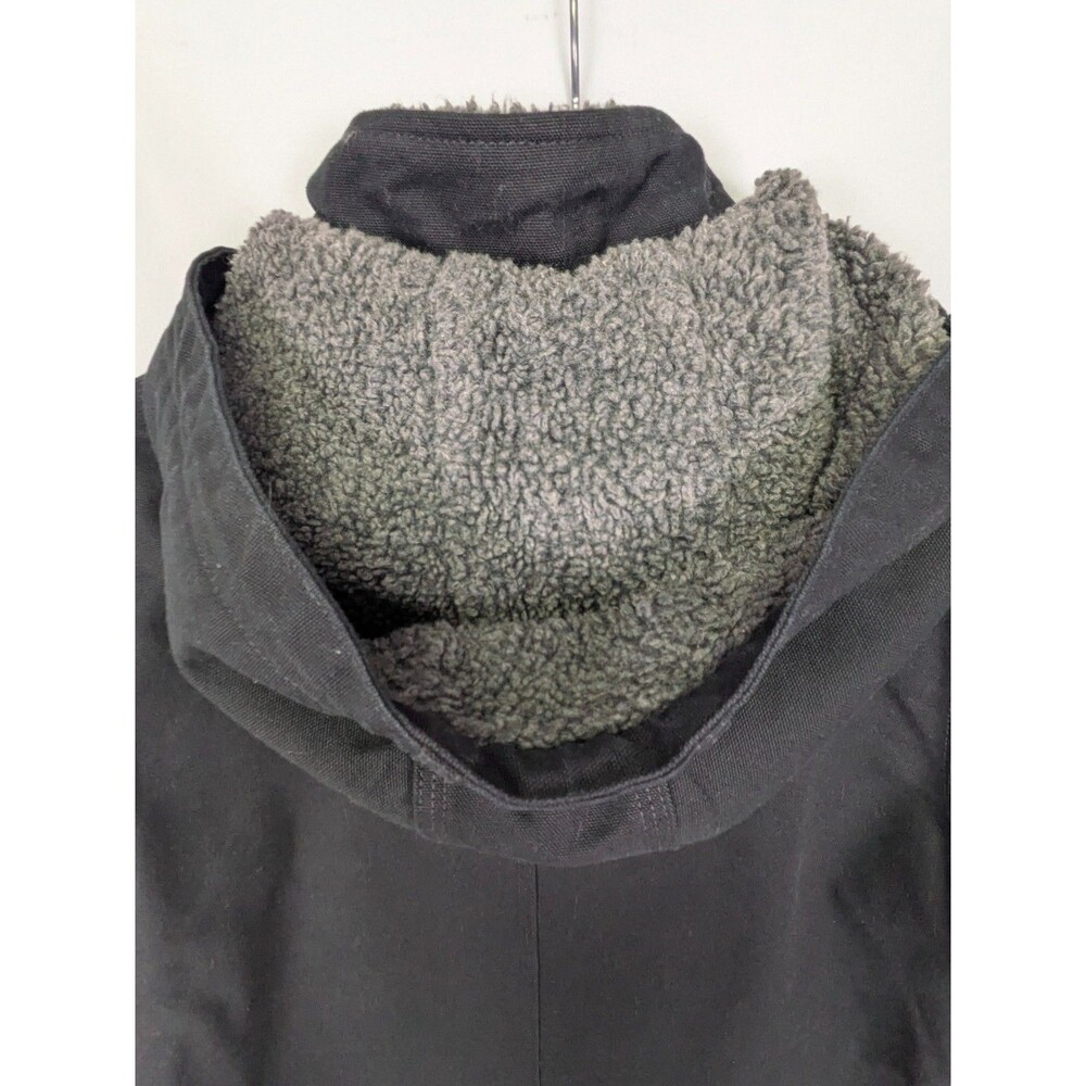 Carhartt Womens Loose Fit Weathered Washed Duck Coat Black Size Small NEW - Picture 11 of 14